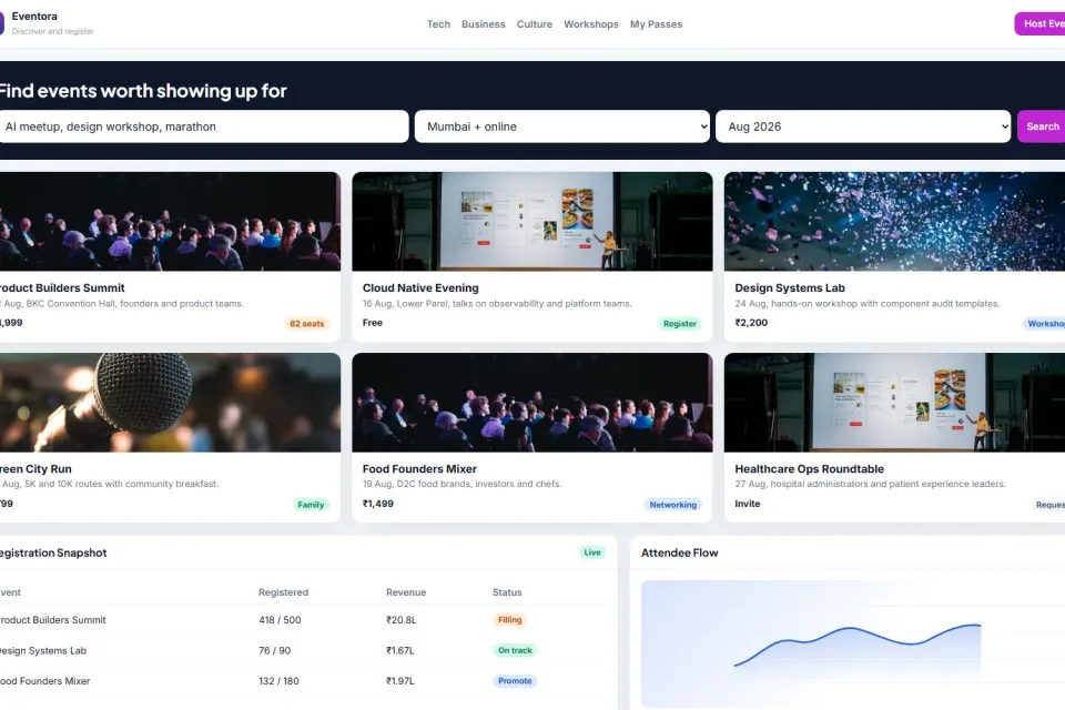Event Registration Platform preview