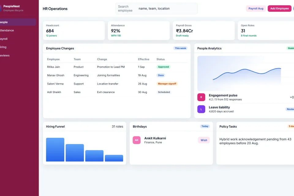 HR & Employee Management System preview