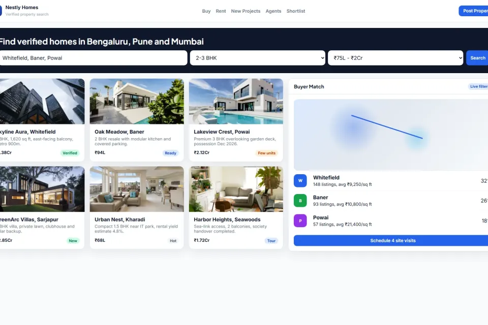 Real Estate Listing Platform preview